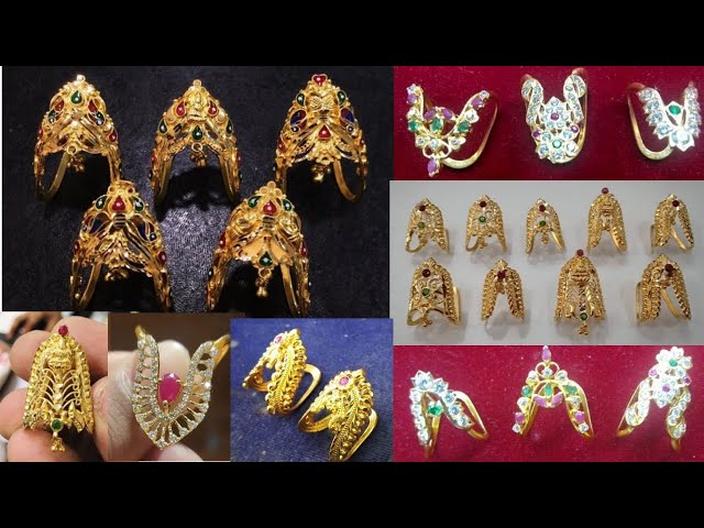 1 Gm Gram Gold Combo Trending Lakshmi Vanki Vangi Ring Pathnapu Ring  Ungaram Marriage Festival Partywear Dailywear Traditional Finger Ring