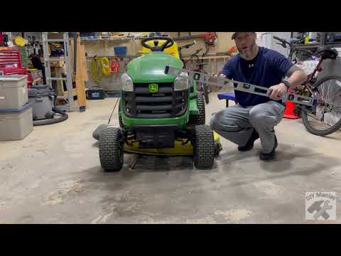 Riding Mower Deck Leveling John Deere D105