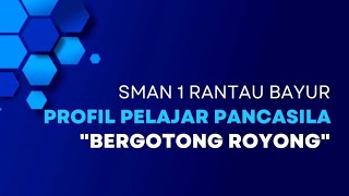 KEGIATAN GOTONG ROYONG MENJAGA KENYAMANAN LINGKUNGAN SEKOLAH | SMAN 1 RANTAU BAYUR