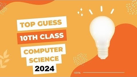 10th class guess paper 2024 computer science | scheme