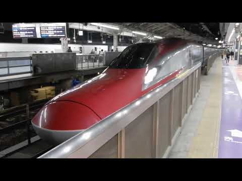 E6系+E5系　こまち・はやぶさ43号秋田・新函館北斗行き　東京駅発車