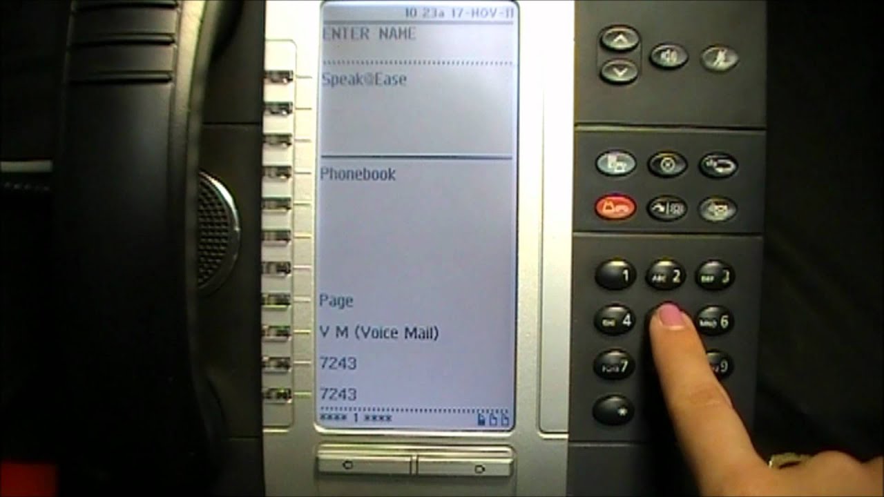 User functions on the 5320 and 5330 phones residing 3300 Controller
