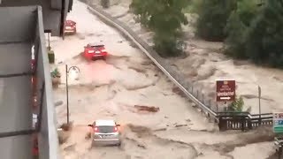 ÖSTERREICH: Unwetter schwemmen eine ganze Urlaubsregion weg