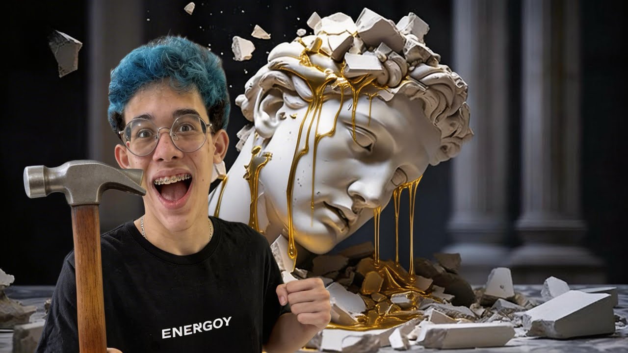 QUEBRANDO COISAS EXTREMAS DE GESSO!