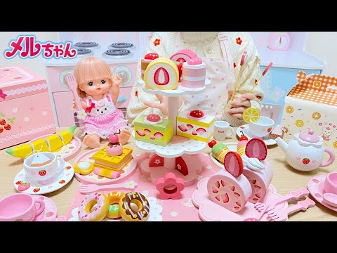Mell-chan Tea Party Playset | Tea Set and Cake Cooking Toys Mell-chan Tea Party Playset | Tea Set and Cake Cooking Toys