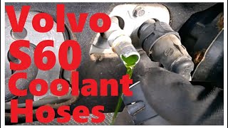 Volvo S60 V70  XC70 XC90 Firewall heater core hose disconnect gasoline engine 2001-2004