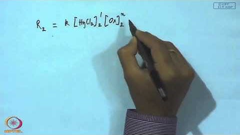 Mod-01 Lec-02 Reaction Rates and Rate Laws