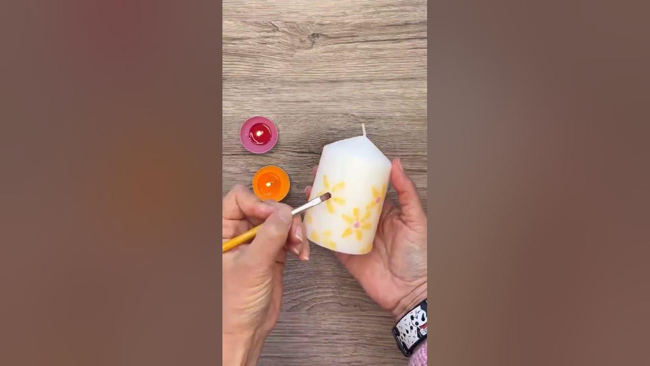 how-to-paint-candles-with-wax-youtube