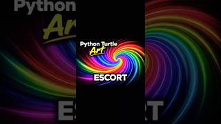 Python Turtle Rainbow Spiral 🌀🔥#python #coding