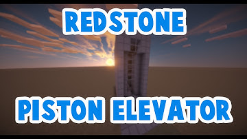 Redstone Tutorials - Simple Piston Elevator!
