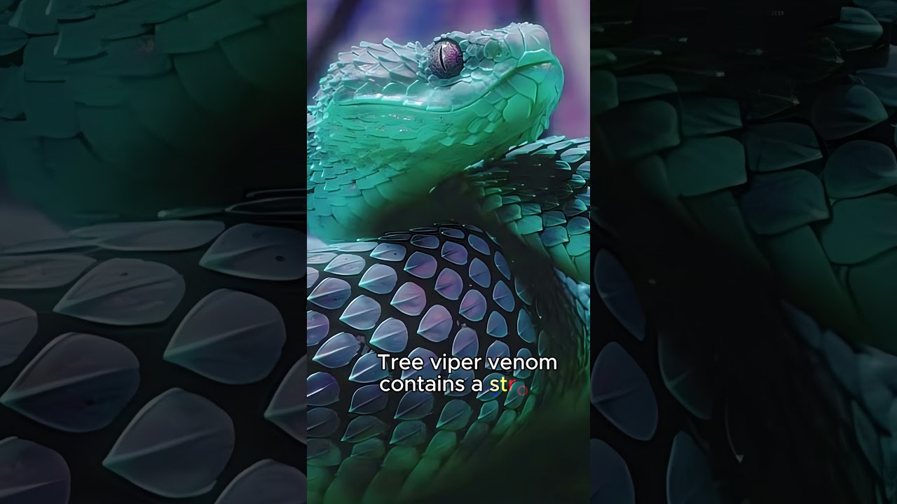 Tree viper (Atheris). One of the most beautifully scaled snakes in the world.