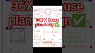 36X41 house plan design #piprohomes #housedesign #shorts #gorakhpur