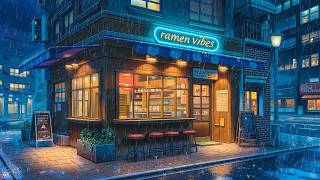 Rain Lovers Lofi 🌧️ Relaxing Night At Japanese Ramen Shop 🌧️ Pluviophile Lofi Songs With Rain Sounds screenshot 4