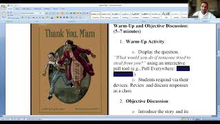 Module1 lesson1 TESOL Capstone2: : A Lesson on “Thank You, Ma’am” by Langston