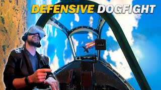 Ki-84 Defensive Dogfight vs 3 Enemies | War Thunder SIM VR