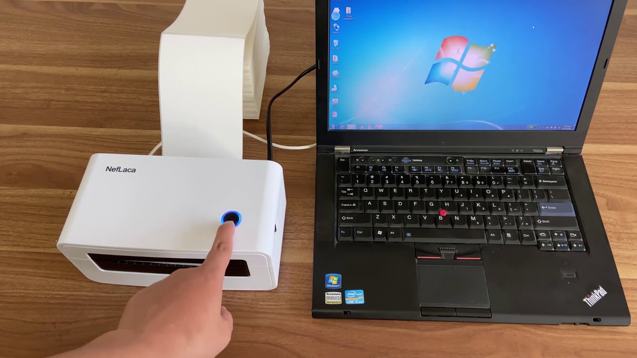 Neflaca Label Printer N41 installation and driver installation method