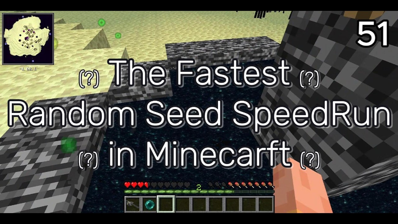 [Minecarft]The Fastest Random Seed SpeedRun in Minecraft (?) - YouTube