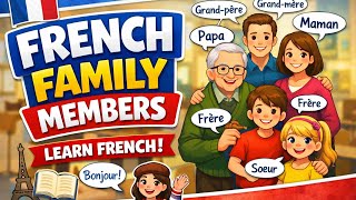 How To Describe Your Family Members In French Language | Learn French Conversation 