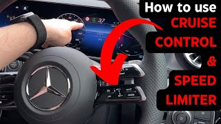 How to use the Cruise Control and Speed Limiter for latest MBUX