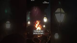 Disney dragon catches fire during Disneyland show in California