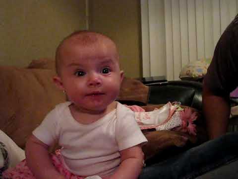Daddy Scares Baby!!  Very Funny Video! -  Lilah