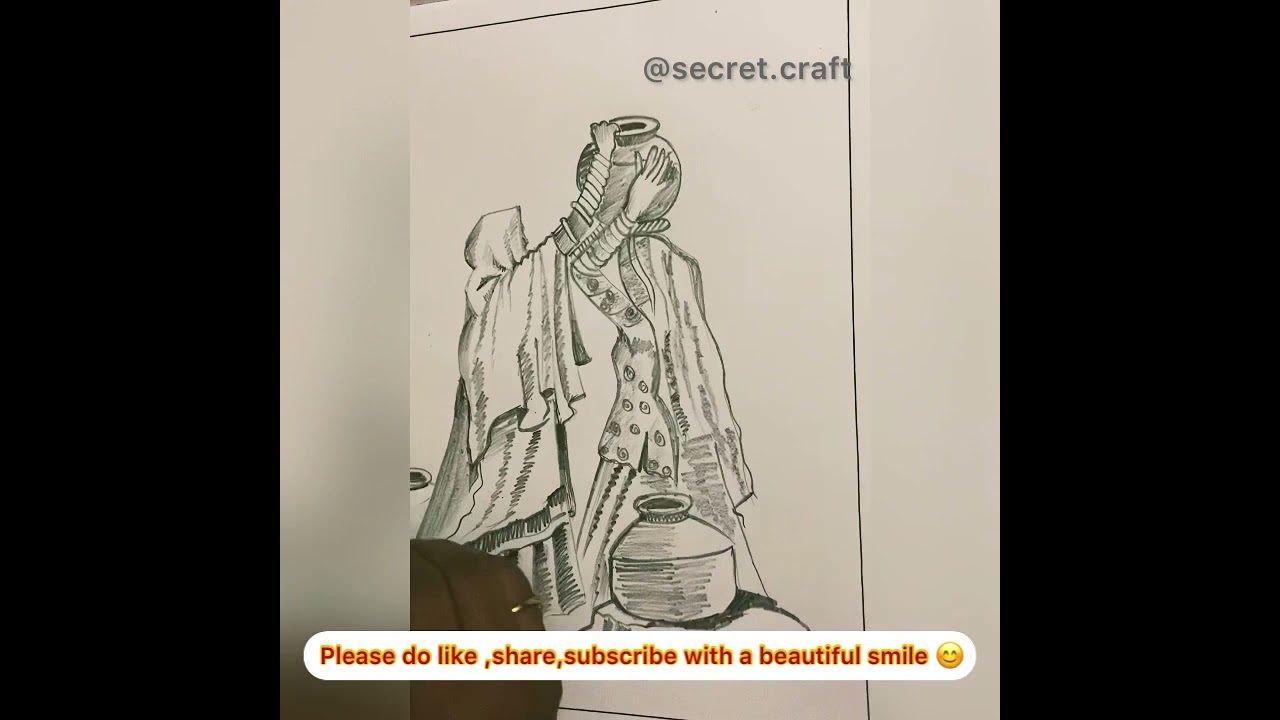 Daily life drawing l Pencil sketch drawing l Easy to learn l 