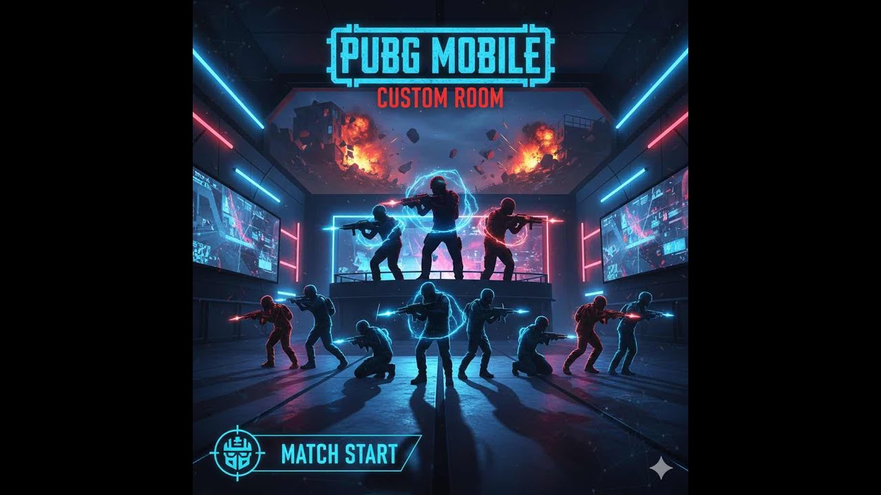 Option 1 (Room Focus): PUBG ROOM MATCH 🔥 | Custom Room | iPhone 17 Live Hindi