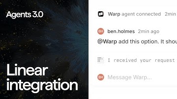 You can now @Warp in Linear