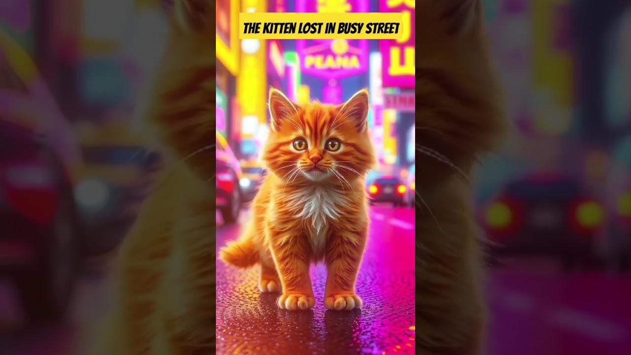 The Kitten lost into Busy Street!! 