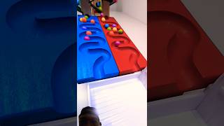 carreras de canicas de colores  37 #asmr #carreradecanicas #juguetes #satisfactorio #gracioso #lindo