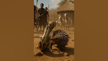 Shocking!Porcupine vs Giant Python 😱🐍🦔 | African Village Standoff