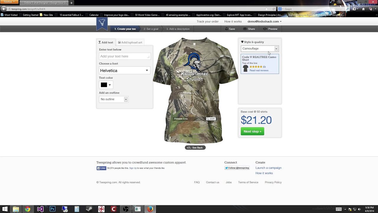 Launch a Teespring Campaign! Quick and Easy!