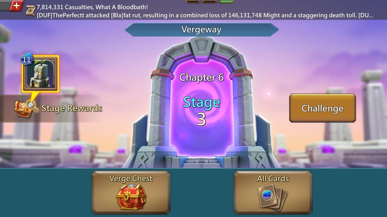 VERGEWAY CHAPTER 6 STAGE 3 | LORDS MOBILE