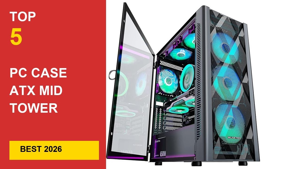Best PC Case ATX Mid Tower Airflow for 2026 in 2026