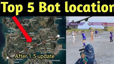 Top 5 BOT Location In Erangle PUBG mobile or BGMI | New Secret Bot location | Asia server #BGMI