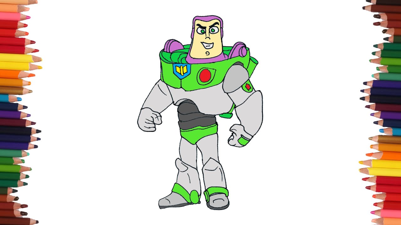 Como dibujar a BUZZ LIGHTYEAR paso a paso y MUY FACIL - Dibujos para  Colorear - thptnganamst.edu.vn