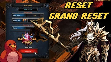 Reset and Grand Reset System in Mu Dream - Mu Online Season 6
