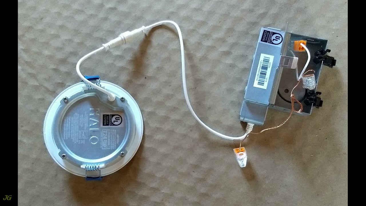 Canless recessed light installation in soffit. YouTube