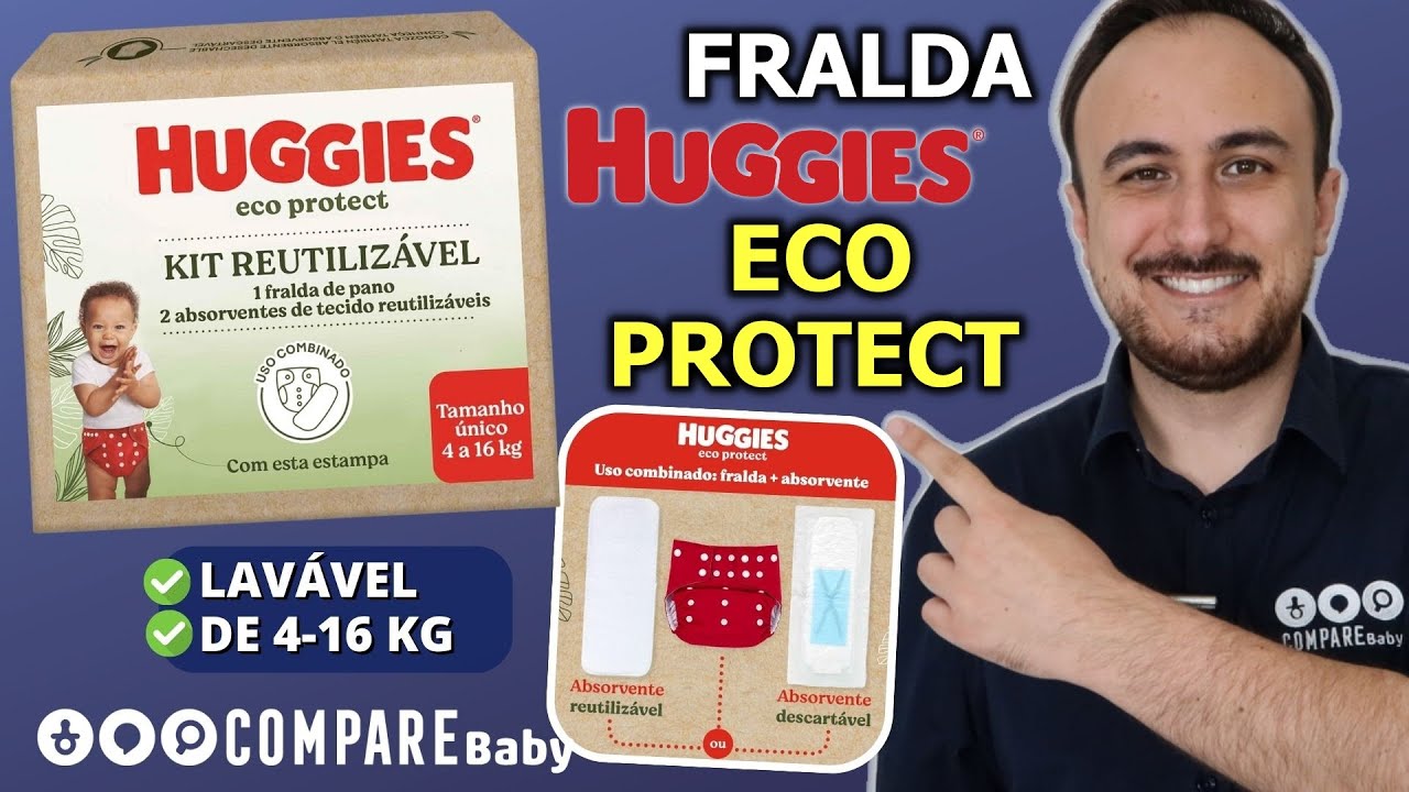 Fralda Huggies ECO PROTECT - Lançamento | É boa? | TESTE de Absorção ...