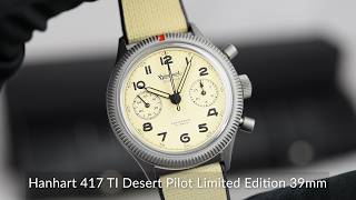Hanhart 417 Ti Desert Pilot Limited Edition 39Mm
