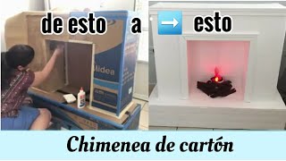 DIY 💕 Chimenea de cartón