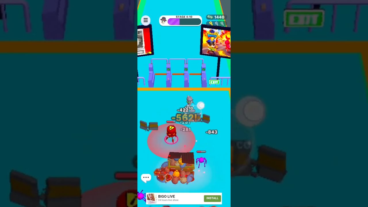 Smash party - hero action game World 4 | Stage 10 | How to kill world 4 boss in Smash party