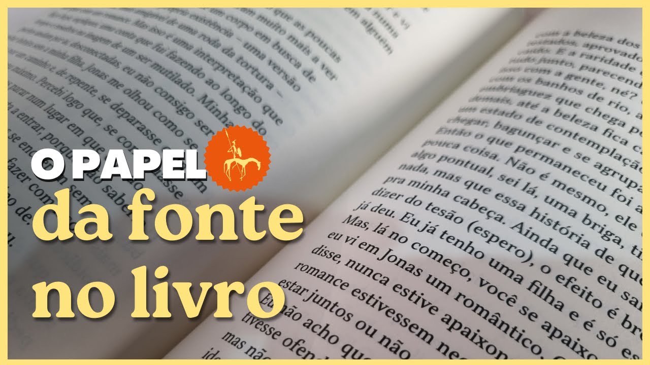 A fonte do livro e seu tamanho