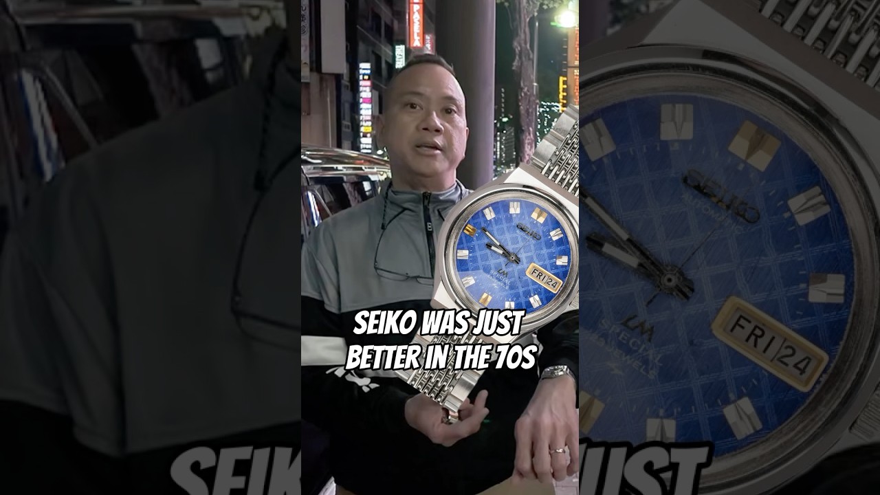 Seiko in the 1970s were immaculate #watches #streetinterview