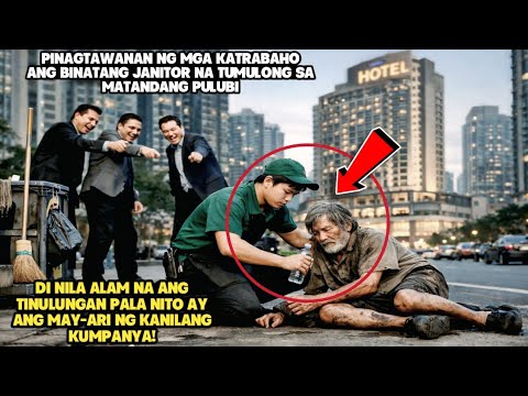 PINAGTAWANAN NG MGA KATRABAHO ANG BINATANG JANITOR NA TUMULONG SA MATANDANG  PULUBIDI NILA ALAM NA...