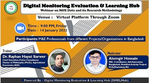 Video Content Add on M&E Data and Research Research Webinar | Digital MEL Hub