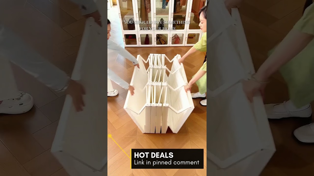 plastic Collapsible Wardrobe Cloth Rack for Storage | link in description 