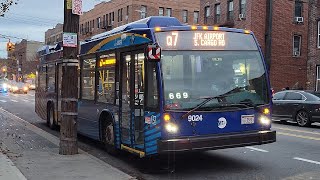 ⁴ᴷ MTA Bus: 2023 Volvo Group Nova Bus LFS on the Q7 (JFK Depot)