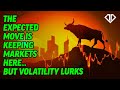 The expected move is keeping markets here but volatility lurks