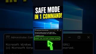 Windows 10 Secret Command to Enter Safe Mode !😱